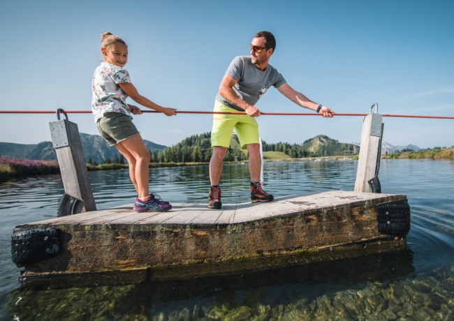 Floßfahrt auf Wagrainis Grafenberg